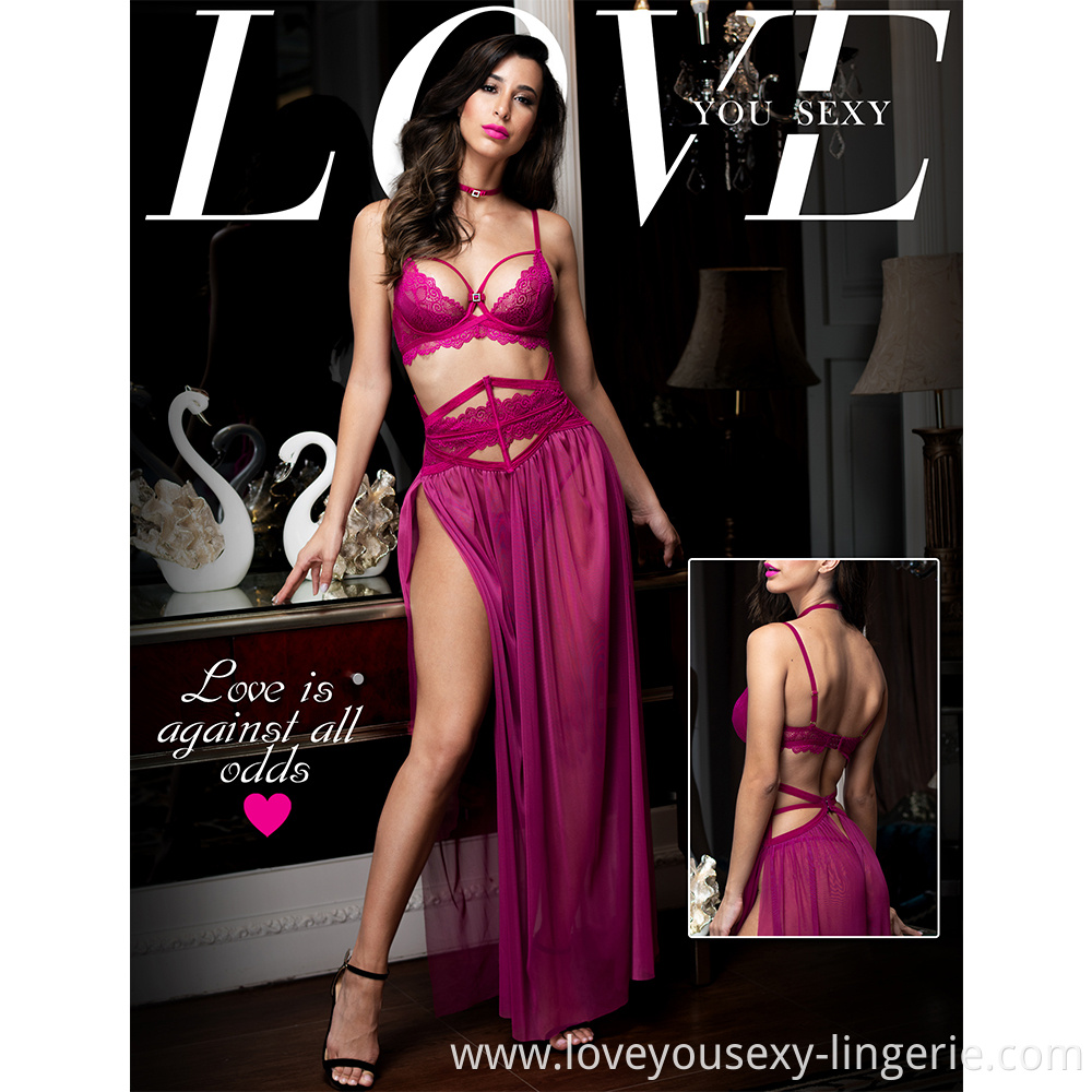 Violet Sexy Lingerie Dress